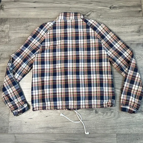 Levi’s Girls Plaid Hooded Zip Up Jacket Size Large - Picture 11 of 12